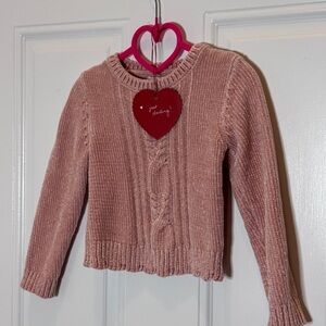 Pink Cable Knit Sweater